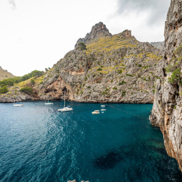 Torrent de Pareis - deepest canyon amd anazing mountains of Mallorca island, Spain