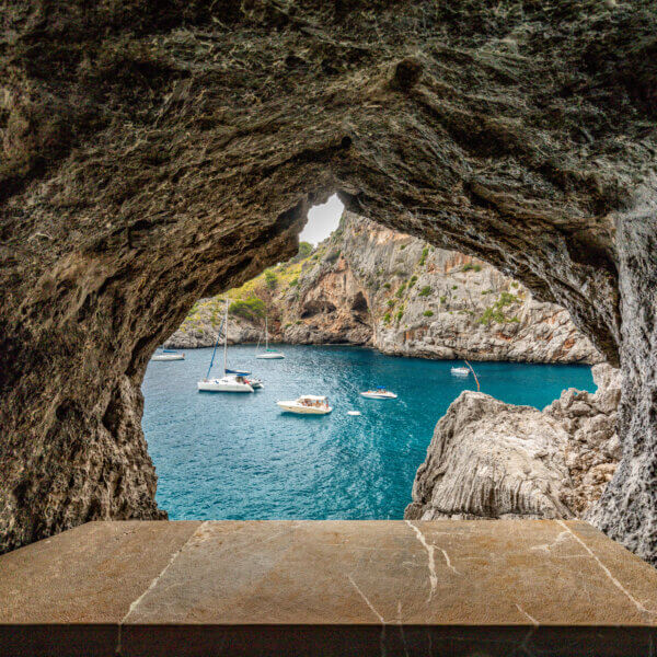 Torrent de Pareis - deepest canyon amd anazing mountains of Mallorca island, Spain